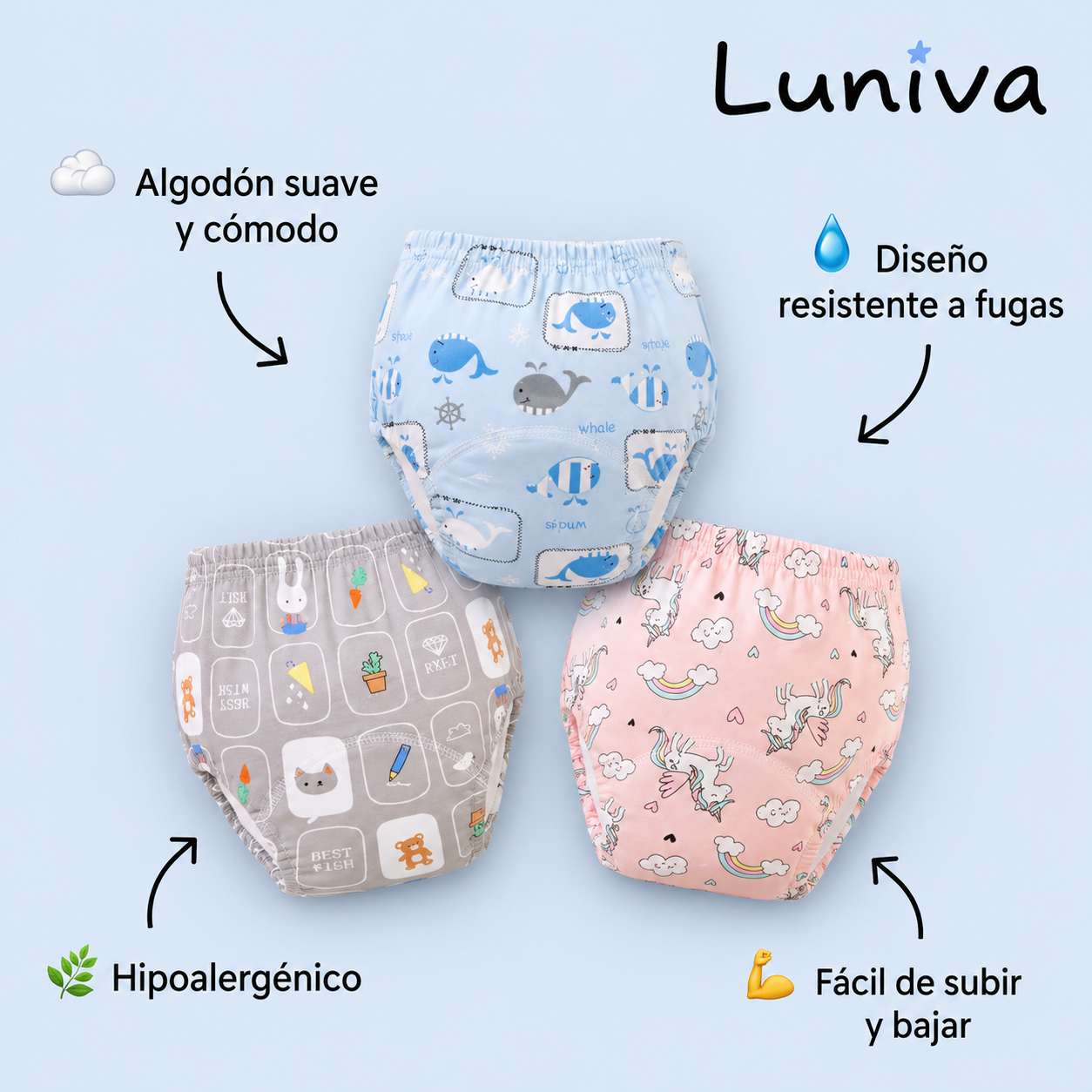 Calzoncitos de Aprendizaje Luniva™